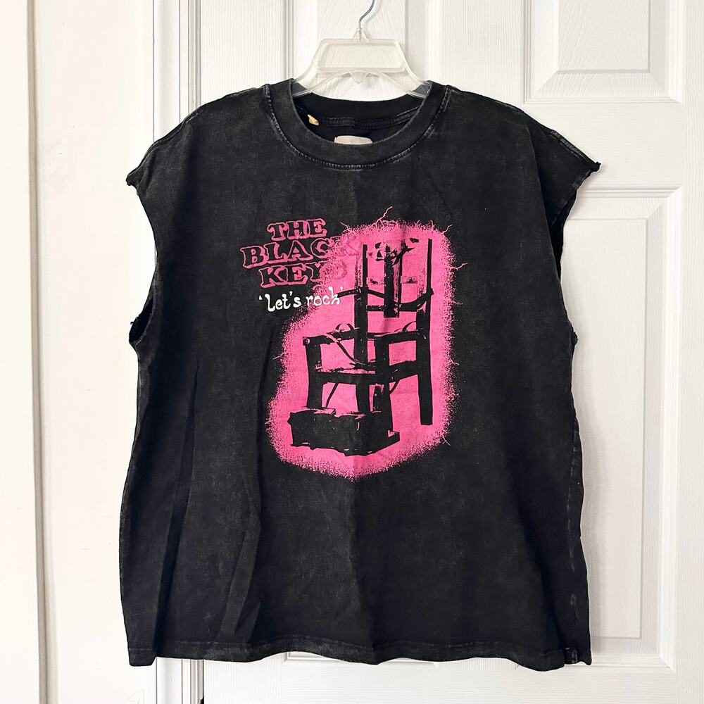 Gallery Dept. Let's Rock The Black Keys Album Cut Off Washed T Shirt READ Medium